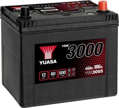 Yuasa YBX3005 - Стартерная аккумуляторная батарея, АКБ autospares.lv
