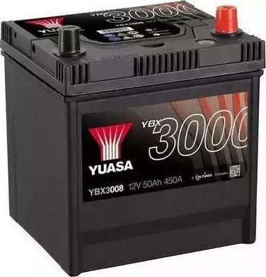 Yuasa YBX3008 - Стартерная аккумуляторная батарея, АКБ autospares.lv