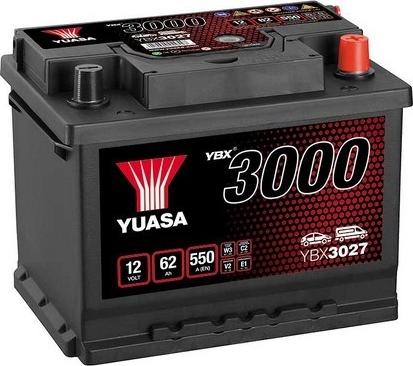 Yuasa YBX3027 - Стартерная аккумуляторная батарея, АКБ autospares.lv