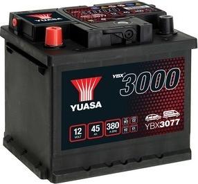 Yuasa YBX3077 - Стартерная аккумуляторная батарея, АКБ autospares.lv