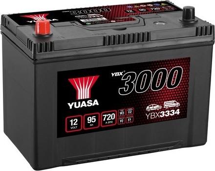 Yuasa YBX3334 - Стартерная аккумуляторная батарея, АКБ autospares.lv