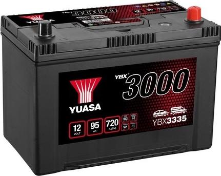 Yuasa YBX3335 - Стартерная аккумуляторная батарея, АКБ autospares.lv