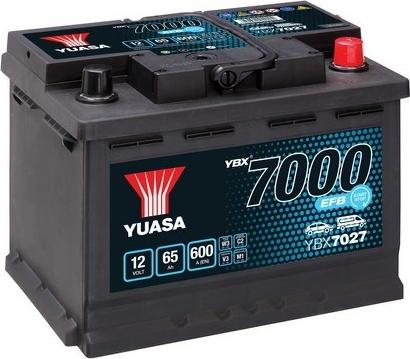 Yuasa YBX7027 - Стартерная аккумуляторная батарея, АКБ autospares.lv