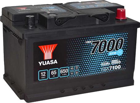 Yuasa YBX7100 - Стартерная аккумуляторная батарея, АКБ autospares.lv