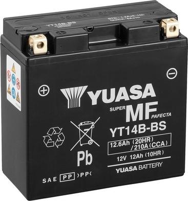 Yuasa YT14B-BS - Стартерная аккумуляторная батарея, АКБ autospares.lv