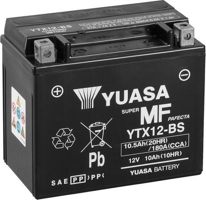 Yuasa YTX12-BS - Стартерная аккумуляторная батарея, АКБ autospares.lv