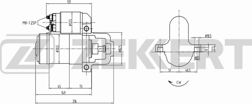 Zekkert AN-1016 - Стартер autospares.lv