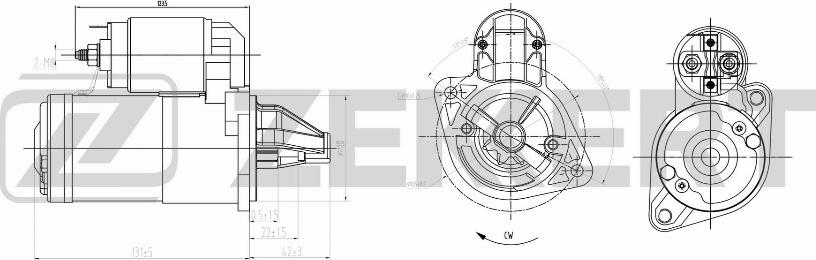 Zekkert AN-1030 - Стартер autospares.lv