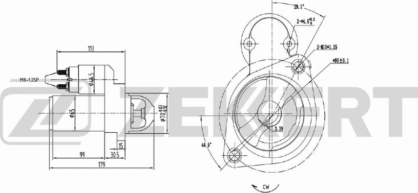 Zekkert AN-1025 - Стартер autospares.lv