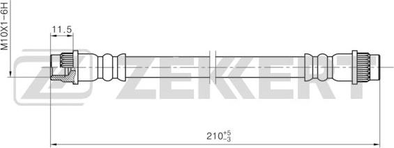 Zekkert BS-9456 - Тормозной шланг autospares.lv