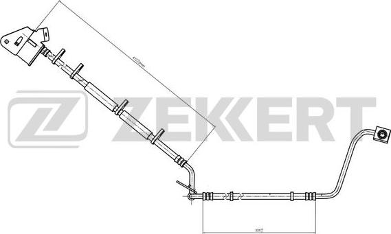 Zekkert BS-9489 - Тормозной шланг autospares.lv