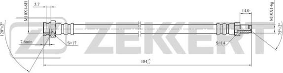 Zekkert BS-9435 - Тормозной шланг autospares.lv