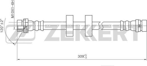 Zekkert BS-9432 - Тормозной шланг autospares.lv