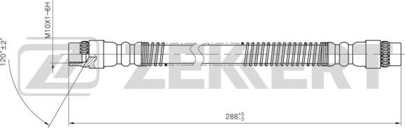 Zekkert BS-9437 - Тормозной шланг autospares.lv