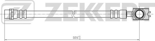 Zekkert BS-9429 - Тормозной шланг autospares.lv