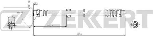 Zekkert BS-9422 - Тормозной шланг autospares.lv