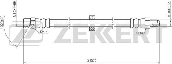 Zekkert BS-9470 - Тормозной шланг autospares.lv