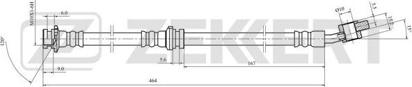 Zekkert BS-9515 - Тормозной шланг autospares.lv