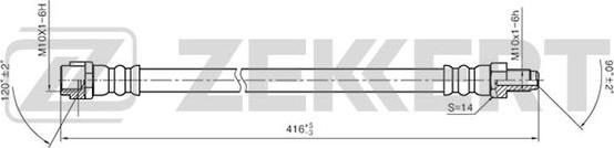 Zekkert BS-9040 - Тормозной шланг autospares.lv