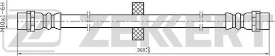 Zekkert BS-9068 - Тормозной шланг autospares.lv