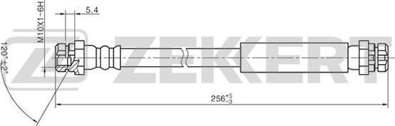 Zekkert BS-9009 - Тормозной шланг autospares.lv