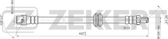 Zekkert BS-9004 - Тормозной шланг autospares.lv