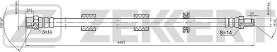 Zekkert BS-9011 - Тормозной шланг autospares.lv