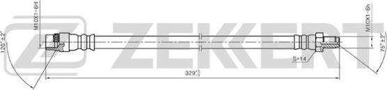 Zekkert BS-9084 - Тормозной шланг autospares.lv