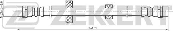 Zekkert BS-9072 - Тормозной шланг autospares.lv