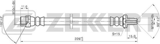 Zekkert BS-9194 - Тормозной шланг autospares.lv