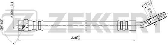 Zekkert BS-9195 - Тормозной шланг autospares.lv