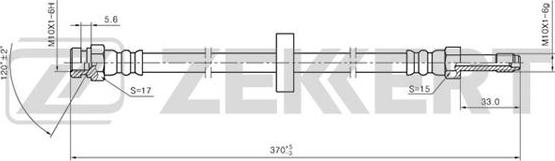 Zekkert BS-9116 - Тормозной шланг autospares.lv