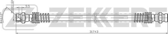 Zekkert BS-9121 - Тормозной шланг autospares.lv