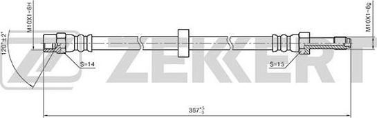 Zekkert BS-9390 - Тормозной шланг autospares.lv