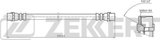 Zekkert BS-9393 - Тормозной шланг autospares.lv