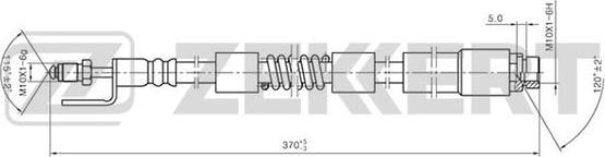 Zekkert BS-9362 - Тормозной шланг autospares.lv