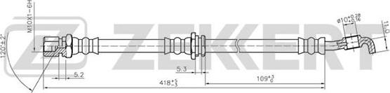 Zekkert BS-9253 - Тормозной шланг autospares.lv