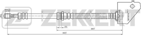 Zekkert BS-9206 - Тормозной шланг autospares.lv