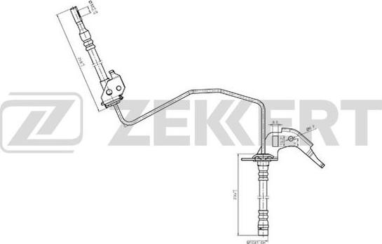 Zekkert BS-9234 - Тормозной шланг autospares.lv