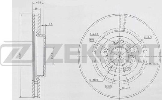 Zekkert BS-5920 - Тормозной диск autospares.lv