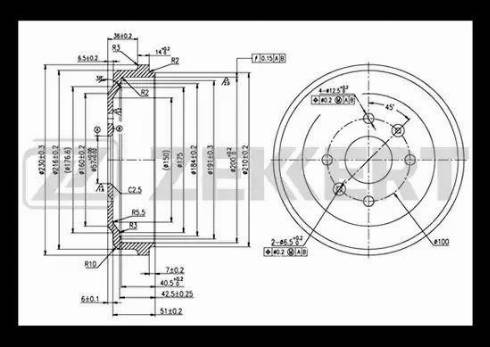 Zekkert BS-5568 - Тормозной барабан autospares.lv