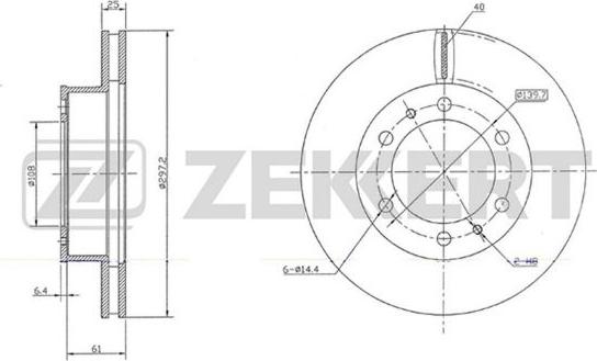 Zekkert BS-5648 - Тормозной диск autospares.lv