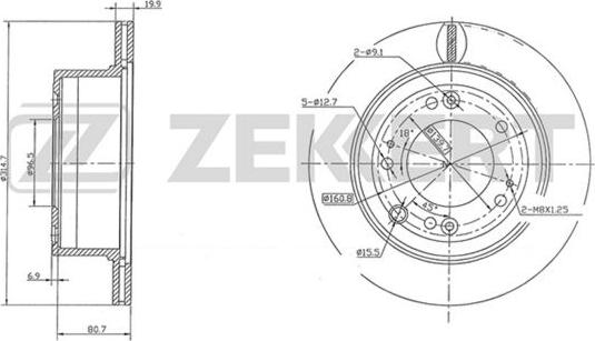 Zekkert BS-5669 - Тормозной диск autospares.lv