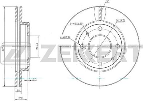 Zekkert BS-5680 - Тормозной диск autospares.lv