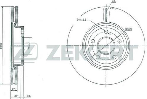 Zekkert BS-5006 - Тормозной диск autospares.lv