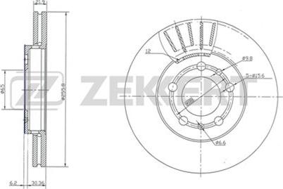Zekkert BS-5031 - Тормозной диск autospares.lv