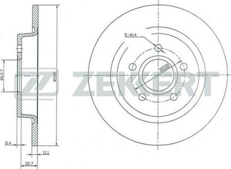 KRAFT AUTOMOTIVE 6052206 - Тормозной диск autospares.lv