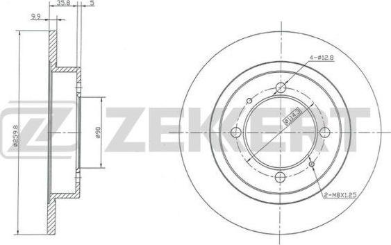 Zekkert BS-5225 - Тормозной диск autospares.lv