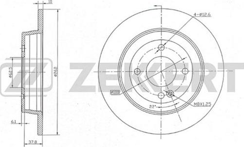 Zekkert BS-5275 - Тормозной диск autospares.lv