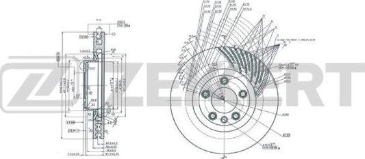 Zekkert BS-6163 - Тормозной диск autospares.lv